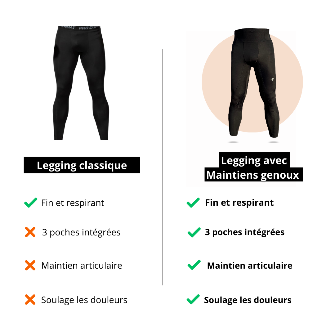 Legging avec Maintien des genoux intégré