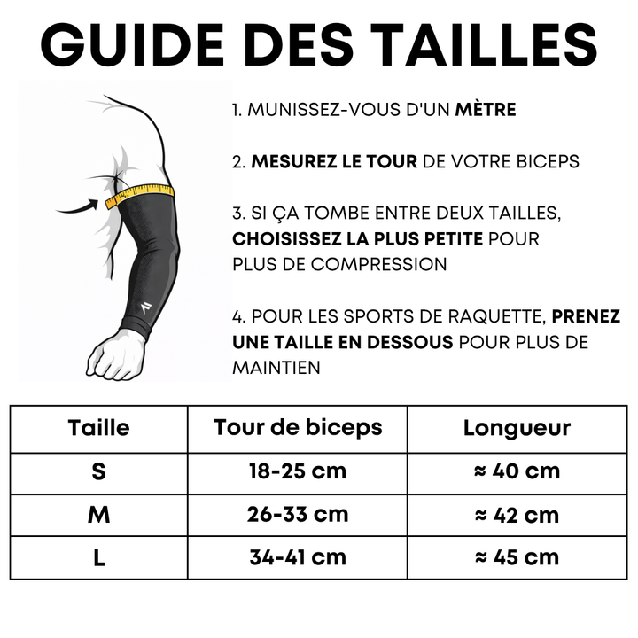 Manchons de compression pour bras