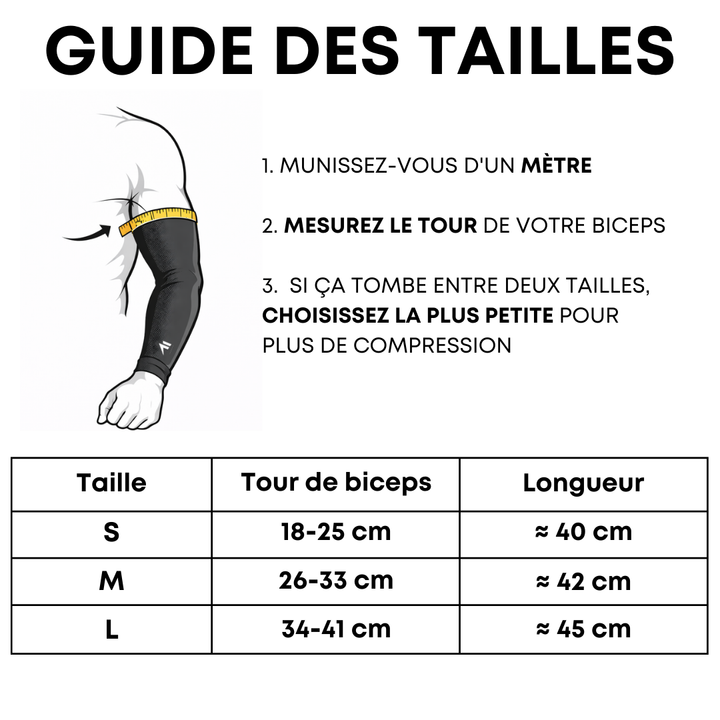 Manchon de compression pour bras