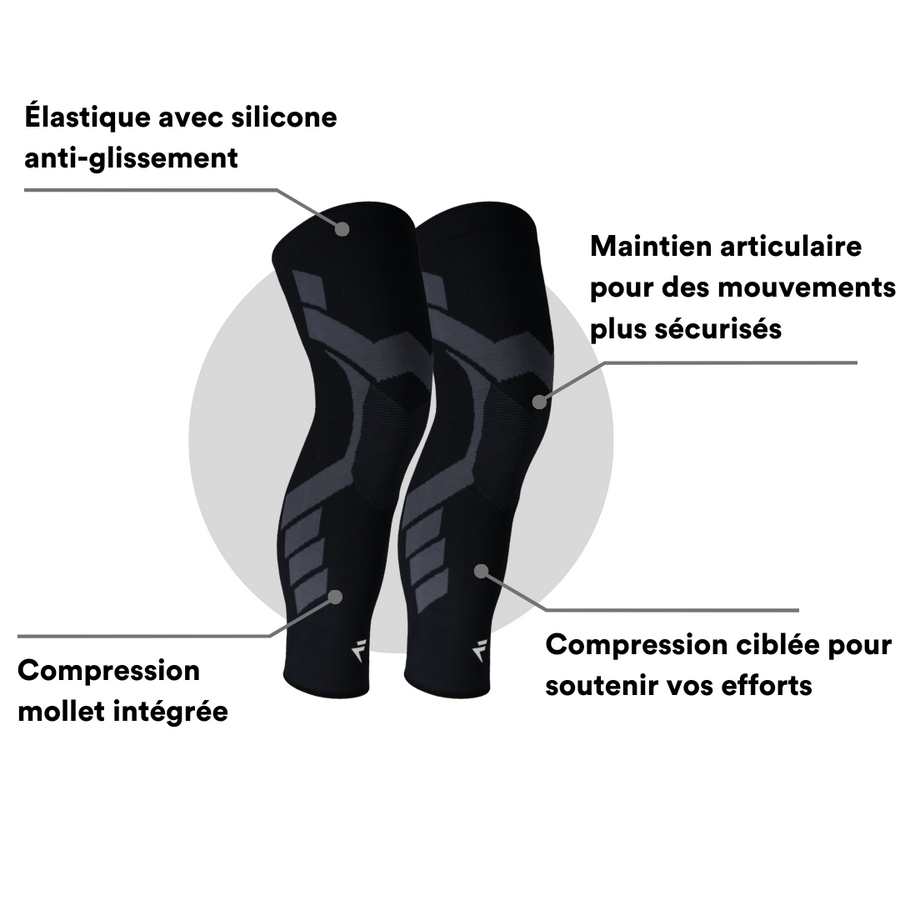 Maintien de compression V2 pour Genoux et Jambes Flytex